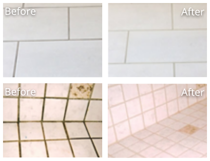 Tile & Grout Before and After
