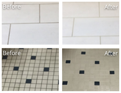 Tile & Grout Before and After